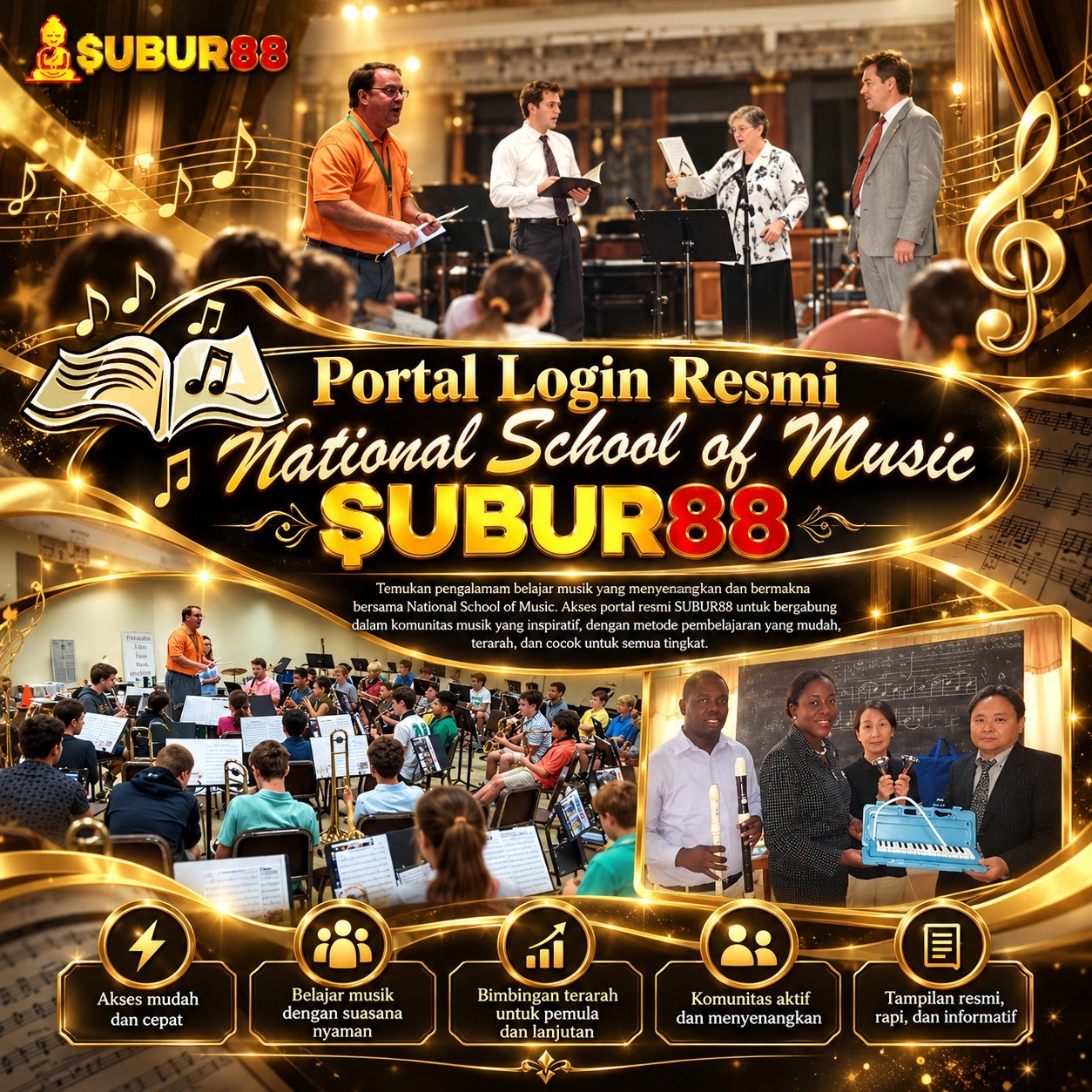 NSM : National School of Music SUBUR88 Portal Login Resmi